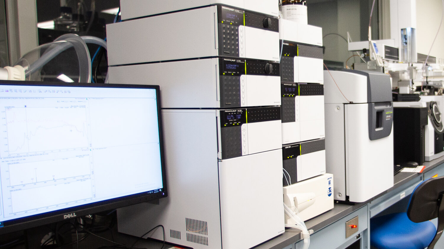 a lab with computer equipment.