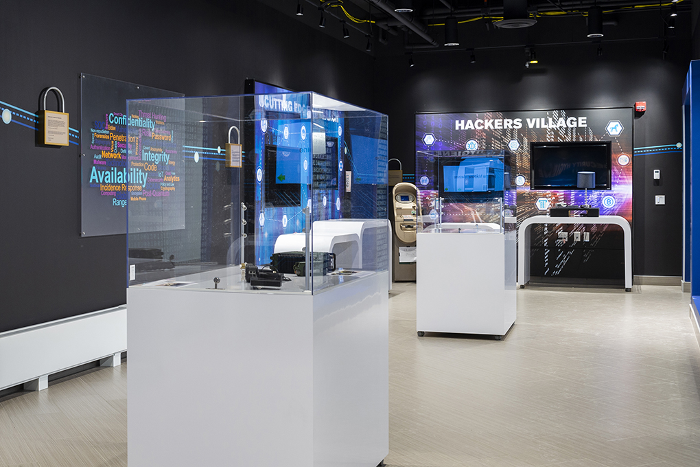 Displays inside the experience center