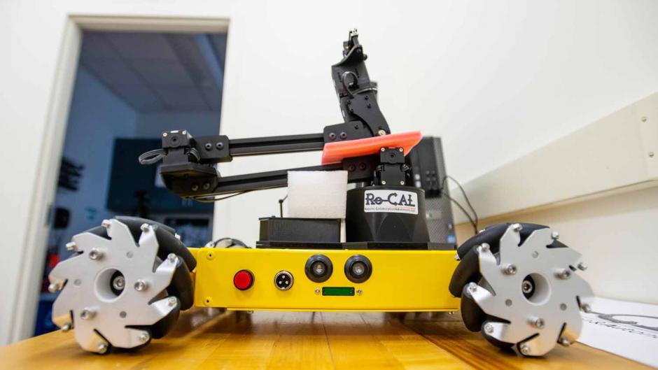 a small robotic vehicle.
