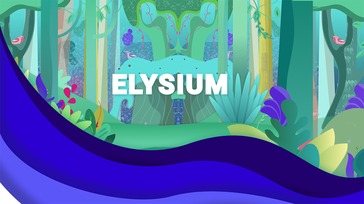 A title slide for Elysium.