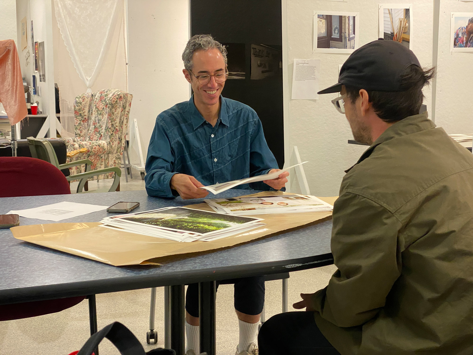 Brendan Embser critiques photo work.