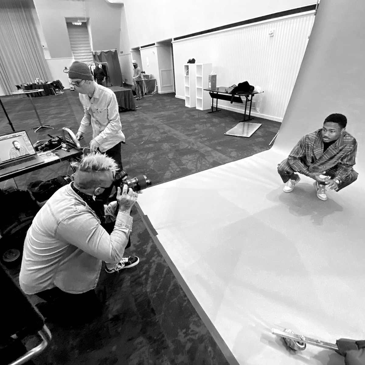 Editorial and commercial photographer Clay Patrick McBride photographs Stefon Diggs for ESPN.