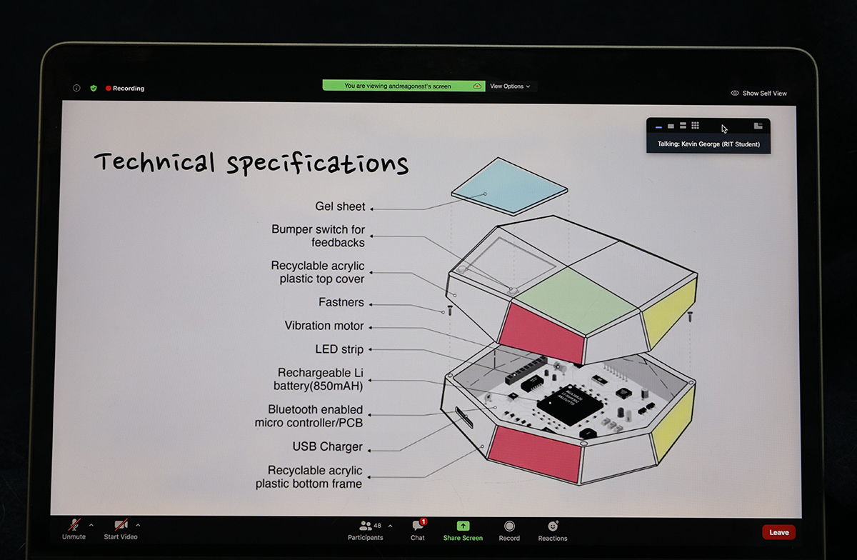 The technical specifications of a smart rug design.