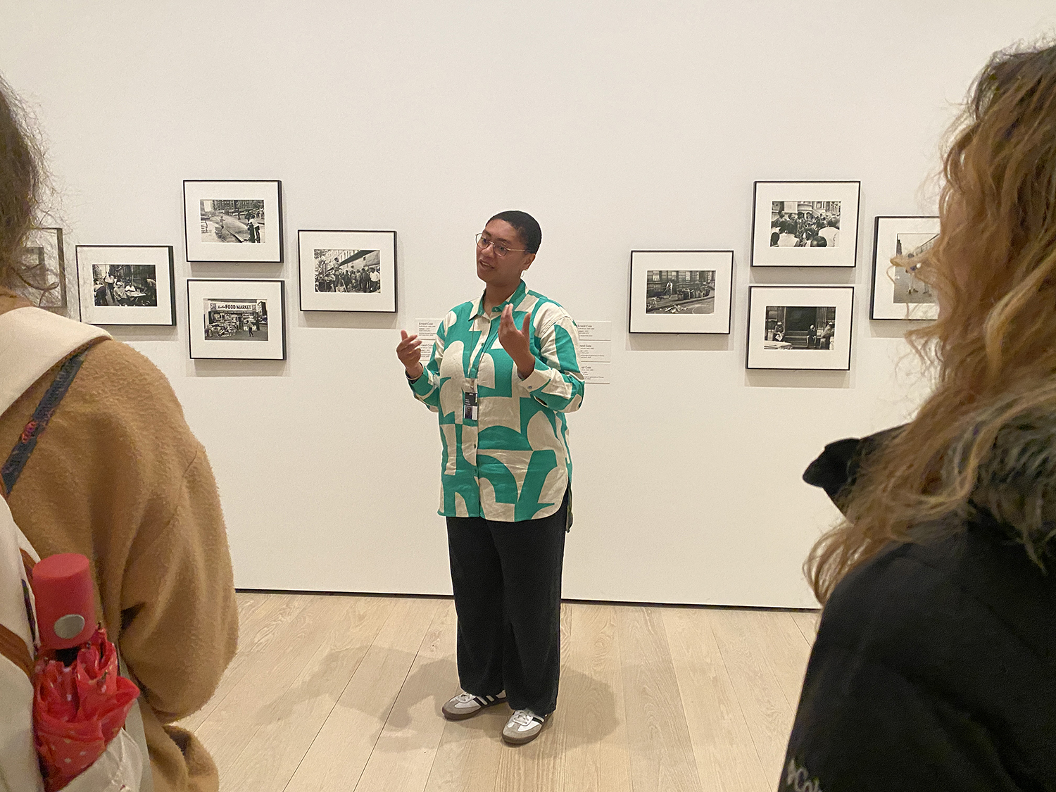 ​Students with Oluremi Onabanjo, the Peter Schub Curator of Photography at the Museum of Modern Art.