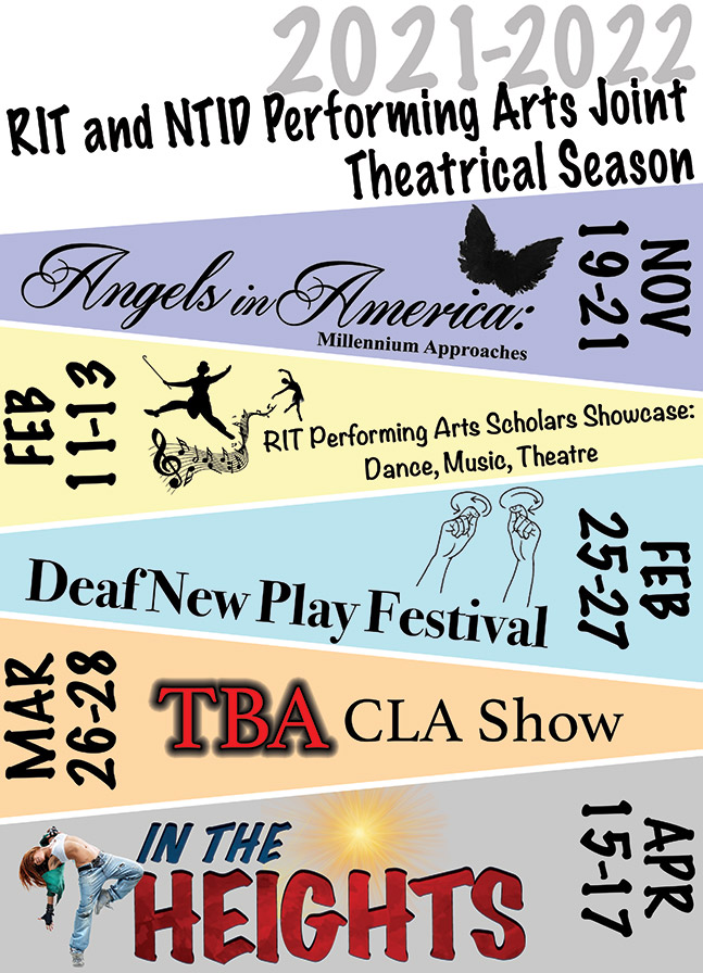 Rit Schedule 2022 Rit's College Of Liberal Arts, Ntid Performing Arts Announce 2021-2022  Theatrical Season | Rit