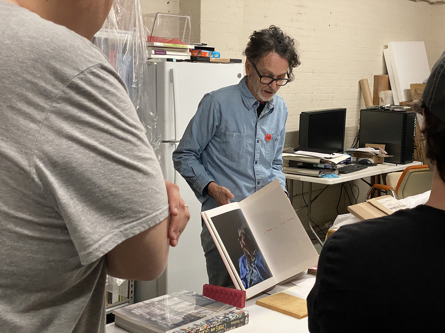 Photographer Paul Graham in his studio.