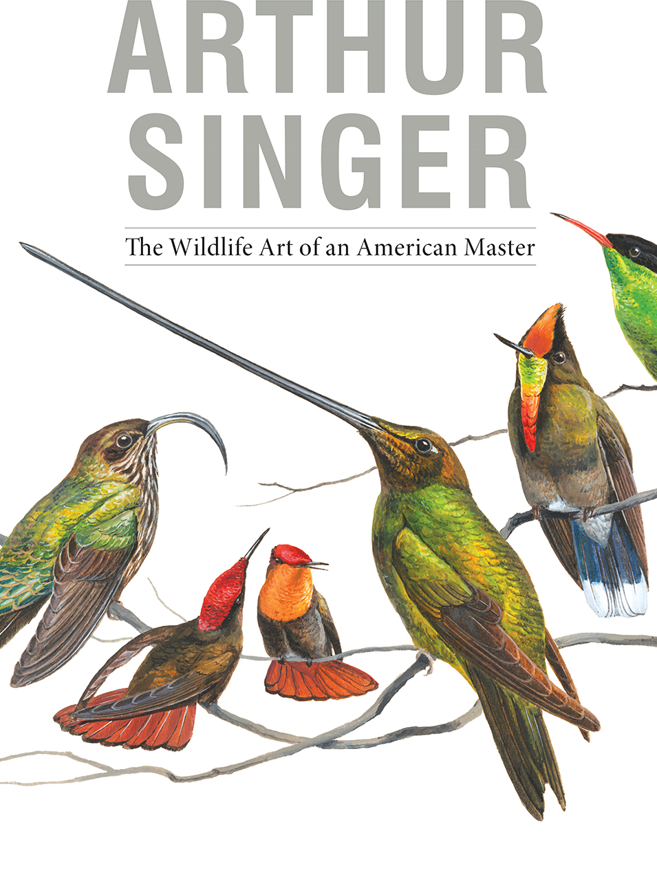 Book cover featuring many birds