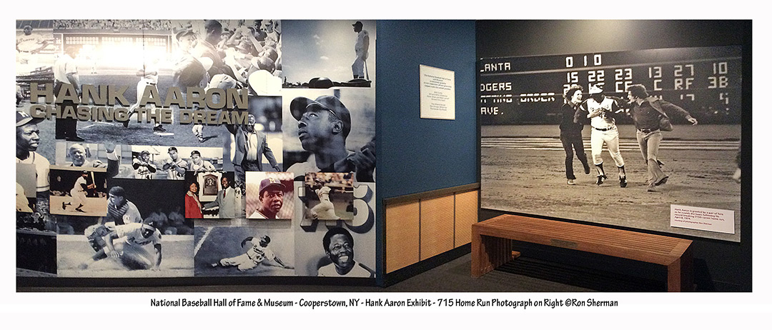 Hank Aaron display at National Baseball Hall of Fame