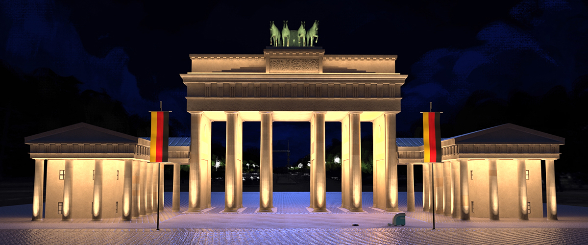 A rendering of a building in Berlin.