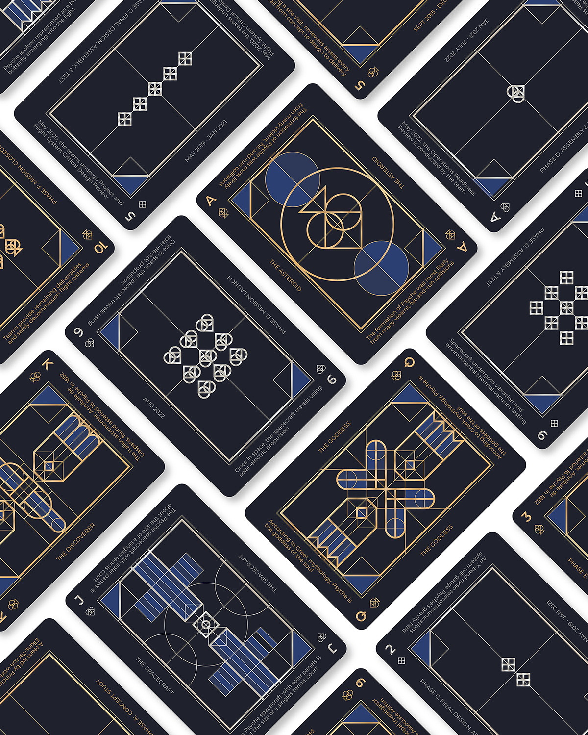 Space-themed playing cards.