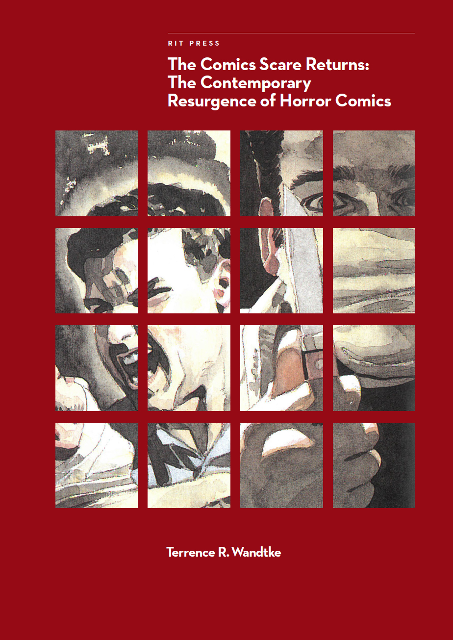 red book cover that reads: The Comics Scare Returns: The Contemporary Resurgence of Horror Comics