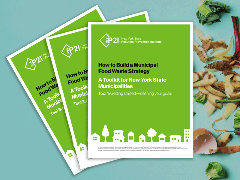 cover of the guide: How to Build a Municipal Food Waste Strategy.