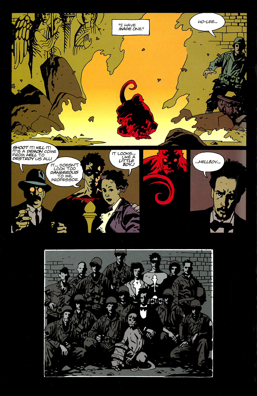 page from comic Hellboy: Seed of Destruction 