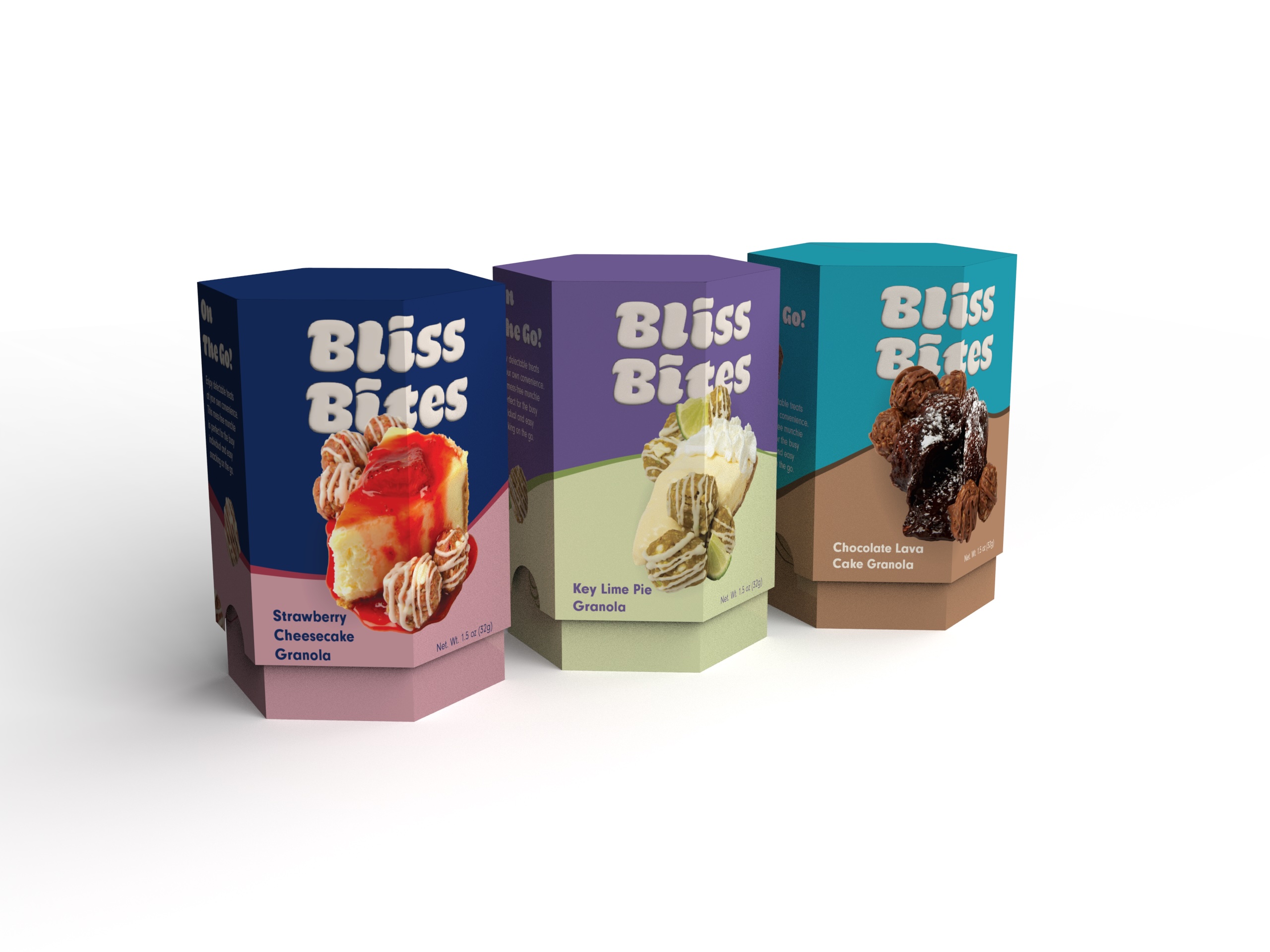 Bliss Bites granola packaging