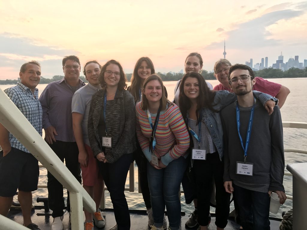 From left: Chris Bondy, Jay Bluthardt, Wesley Odell, Hannah Mulford, Kerri O'Brien (back), Emma Strongin (front), Katie Sones (back), Quinn Ricigliano (front), Dawn Nye (back) and Jayden Cipriano.