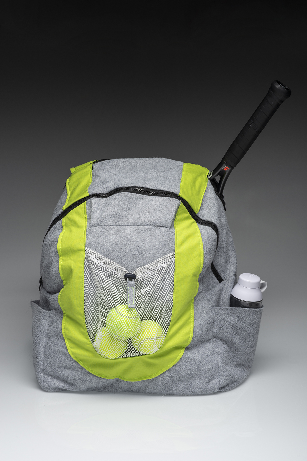 A textile design of a tennis equipment bag.