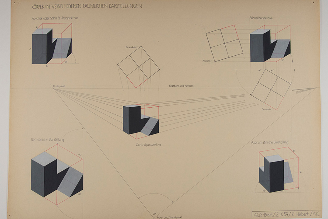 Geometric shapes drawn on paper
