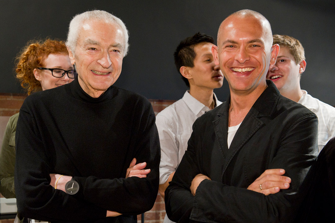 Massimo Vignelli and Josh Owen.