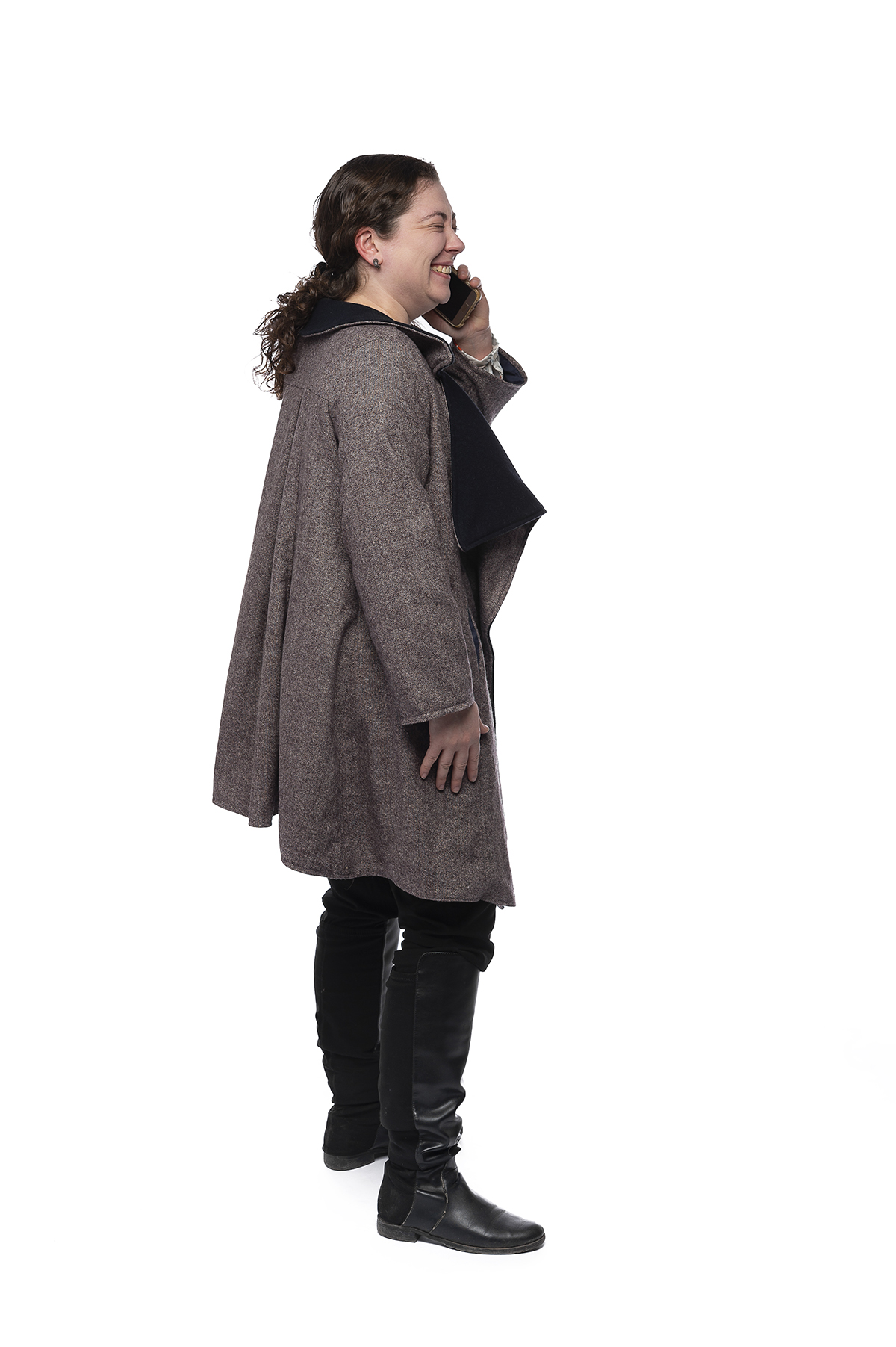 A functional clothing design of a winter coat.