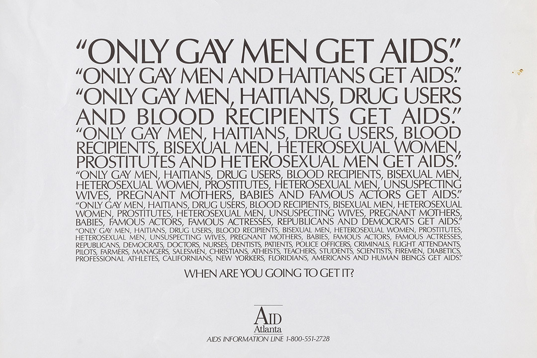 AIDS-awareness poster.