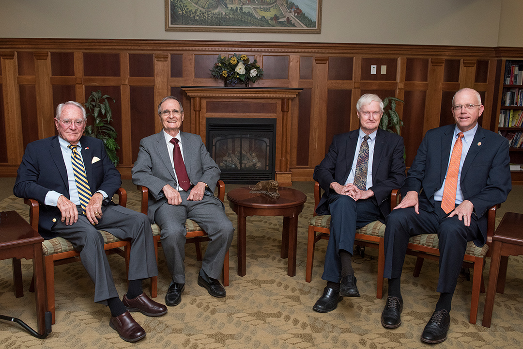 four RIT presidents sitting next to each other.