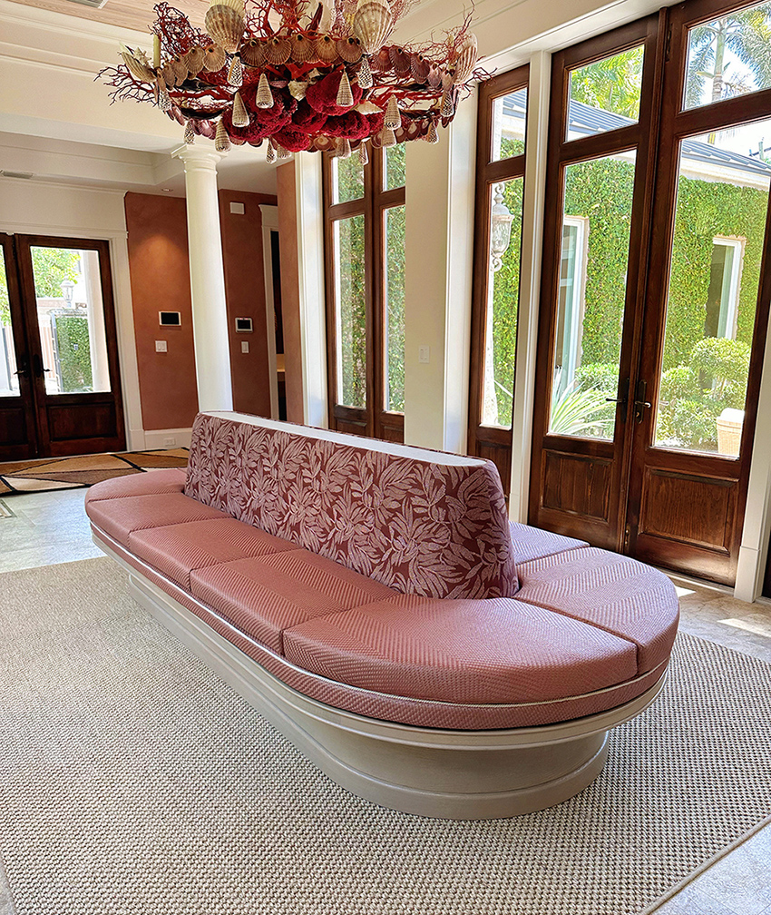 A 360-degree seating solution in a home.