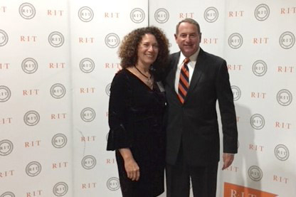 Alumnus and trustee Frank Sklarsky, and his wife, Ruth.