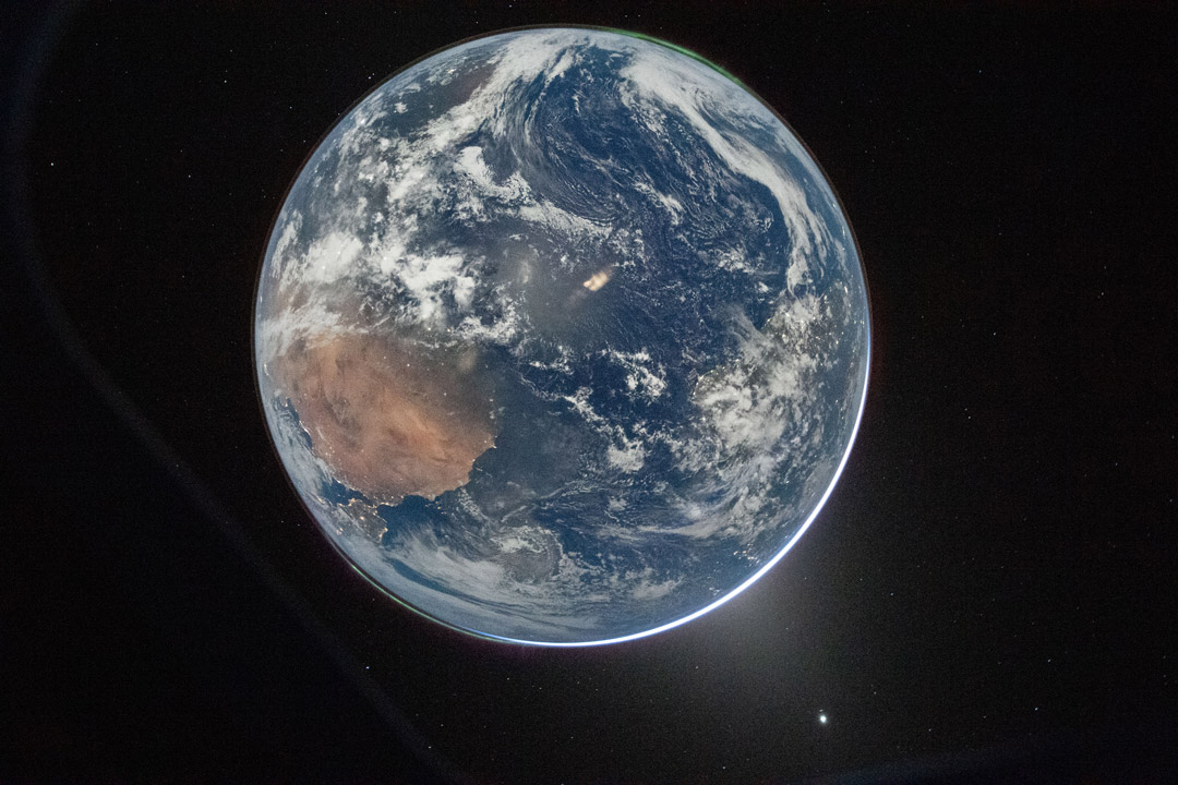 a view of earth from space