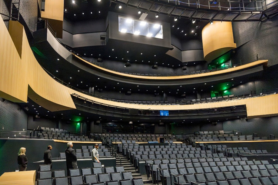 an interior view of the R I T performing arts center