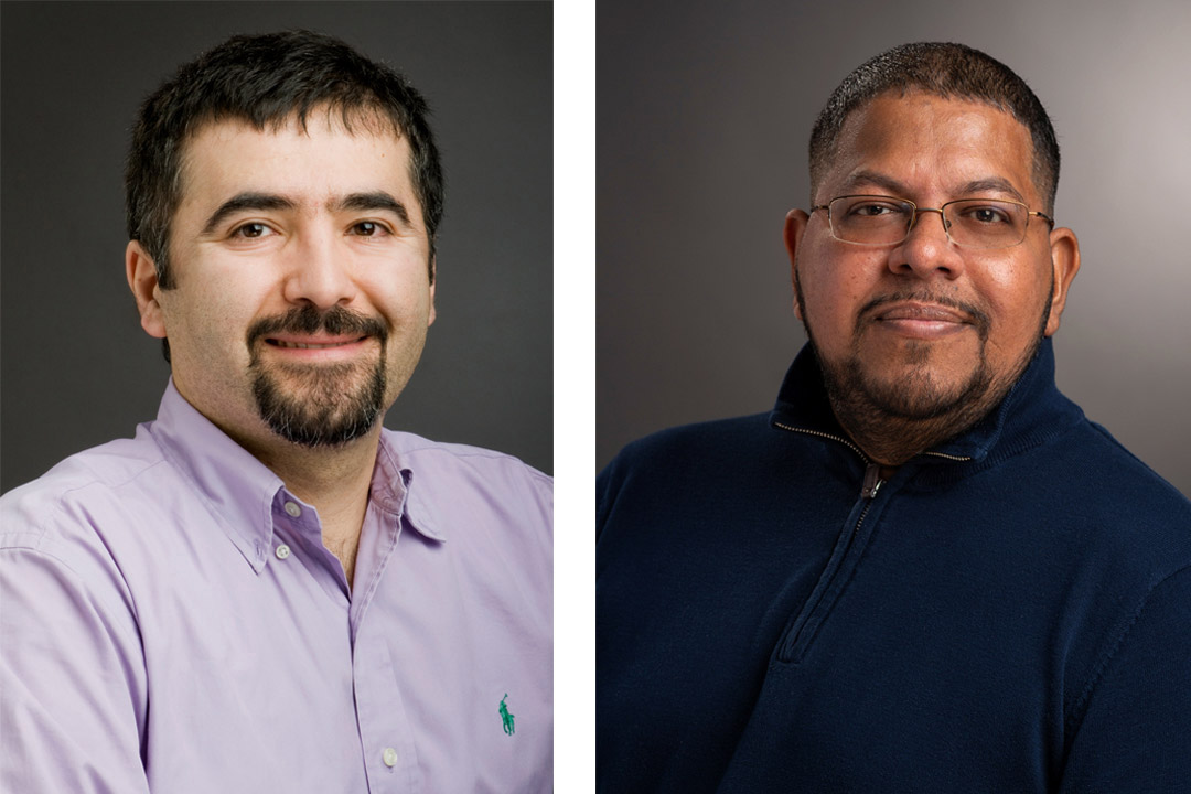 headshots for RIT Professors Ferat Sahin and Reynold Bailey 