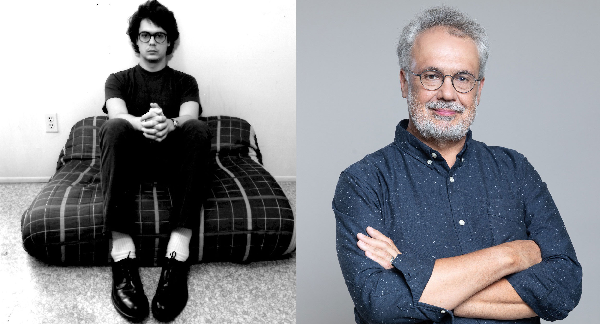 Ricardo Motta ’91 is pictured around the time he completed his project in 1982, left, and in a recent portrait, right.