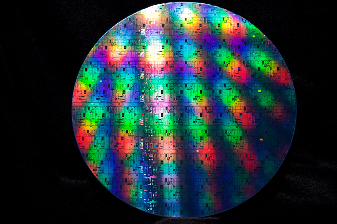 A quantum photonics wafer.