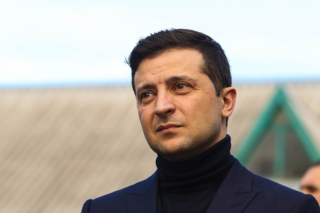 portrait of Volodymyr Zelenskyy.