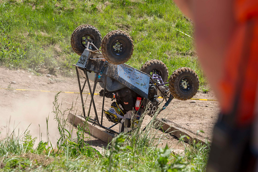 baja car upside down.