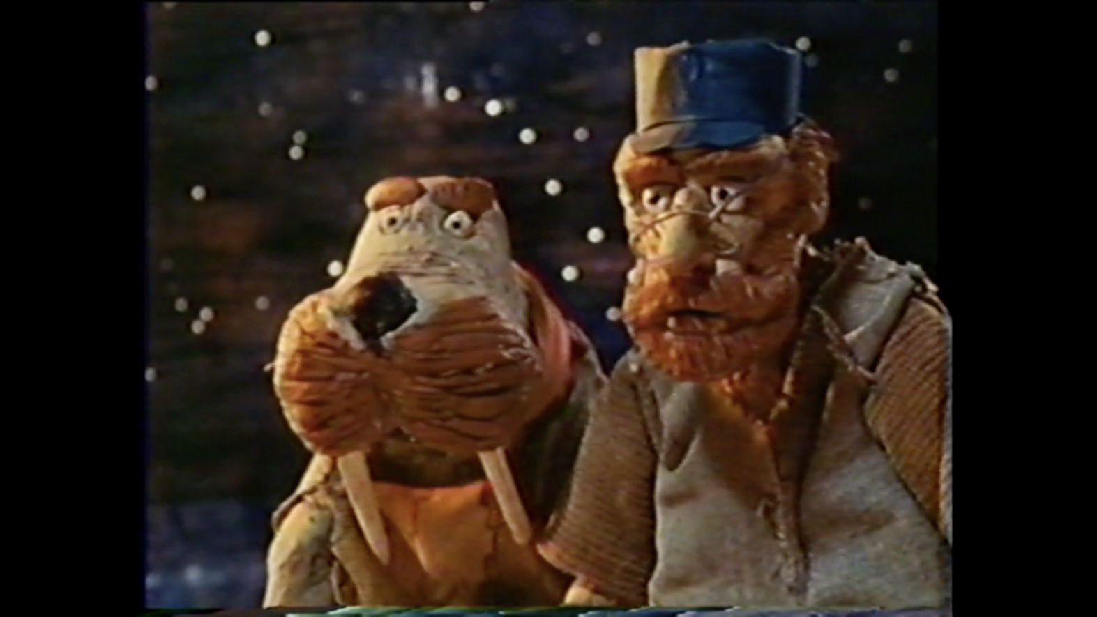 A stop motion animated walrus and carpenter.