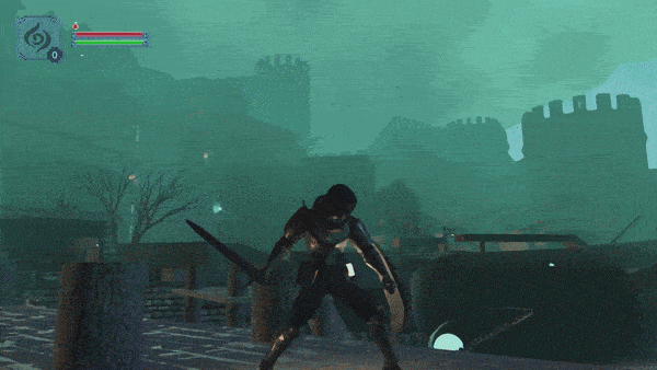 A gif of an animated video game