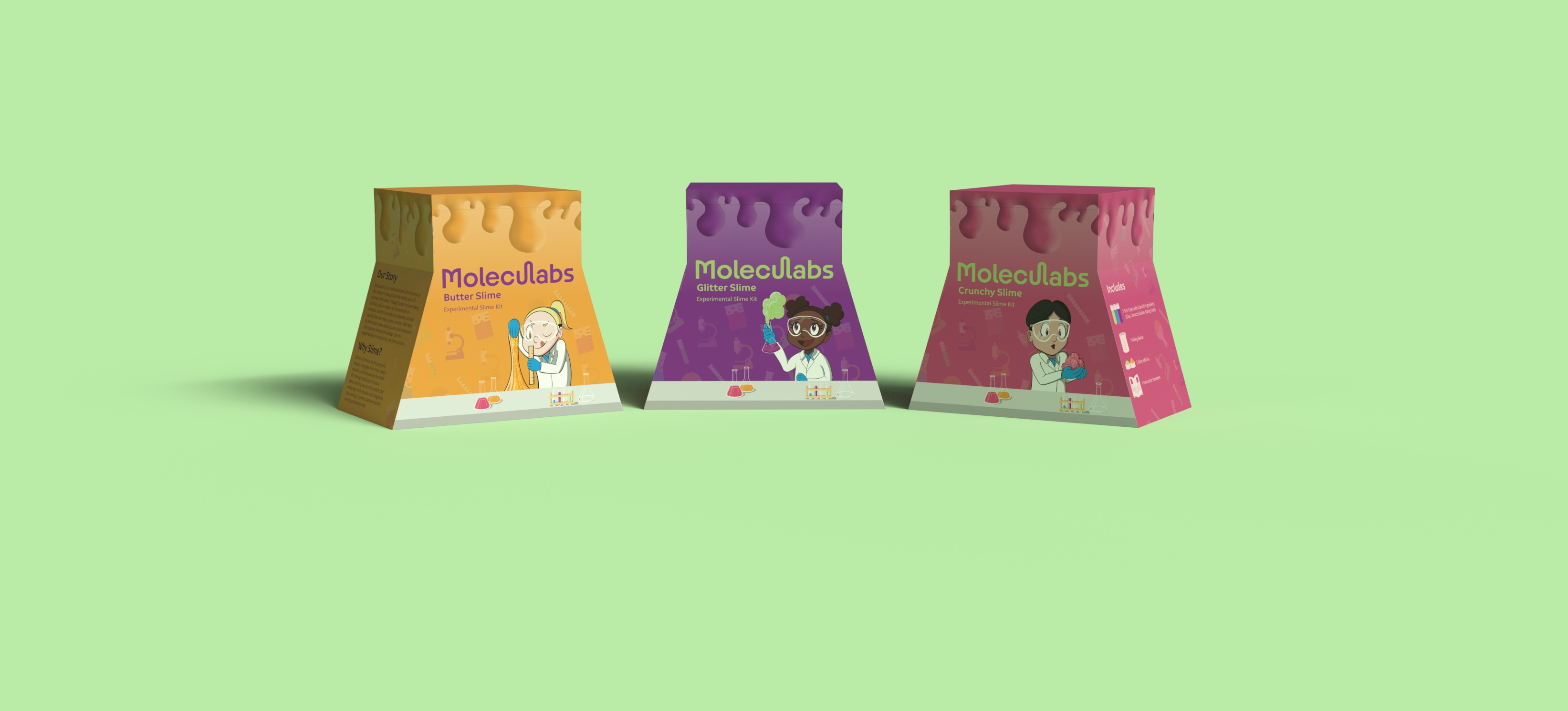 moleculabs glitter slime kit