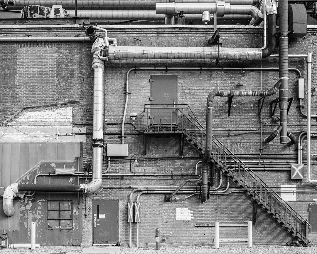 A detailed shot of a building in Kodak Park