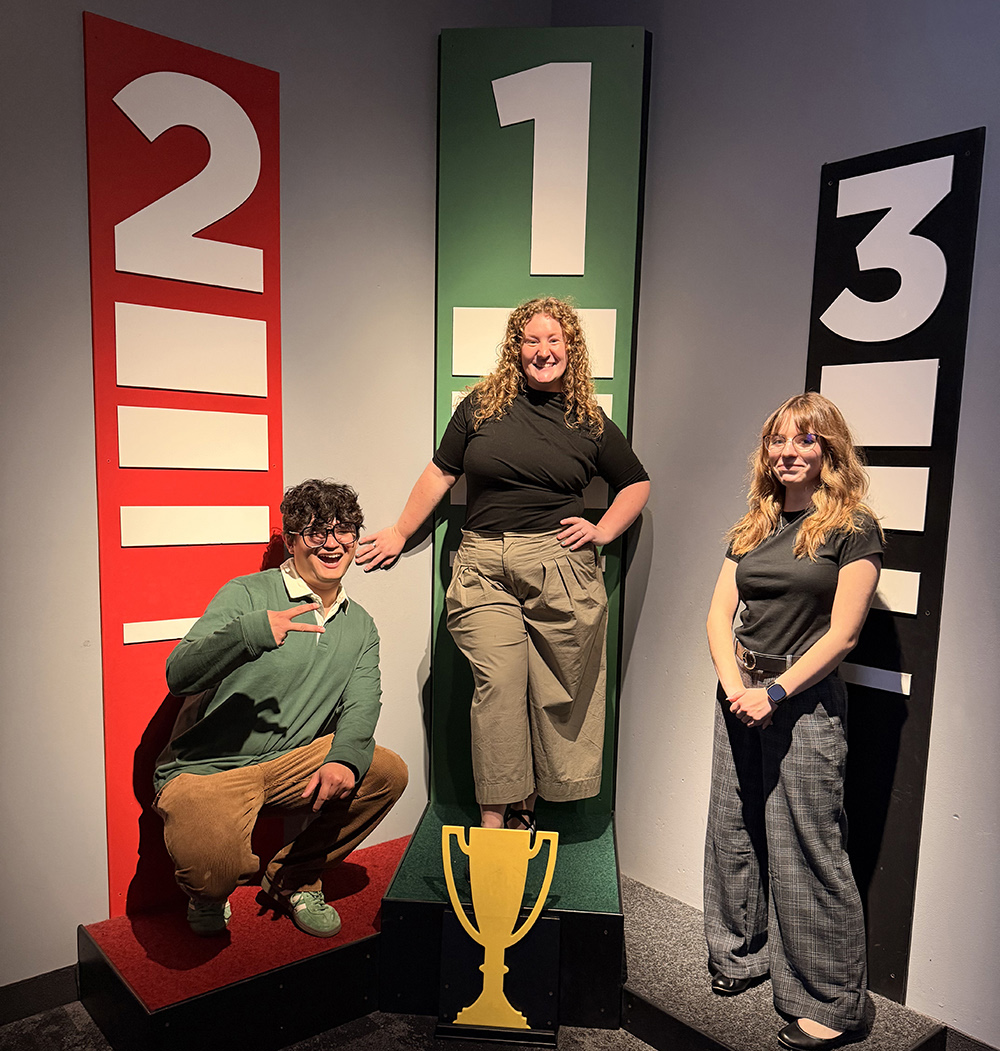 A group of RIT students inside the Strong National Museum of Play.