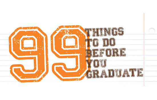 Logo for "99 Things to do before you Graduate"