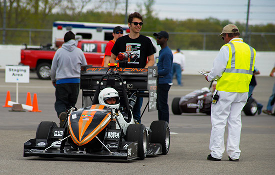 RIT Formula car lining up for race