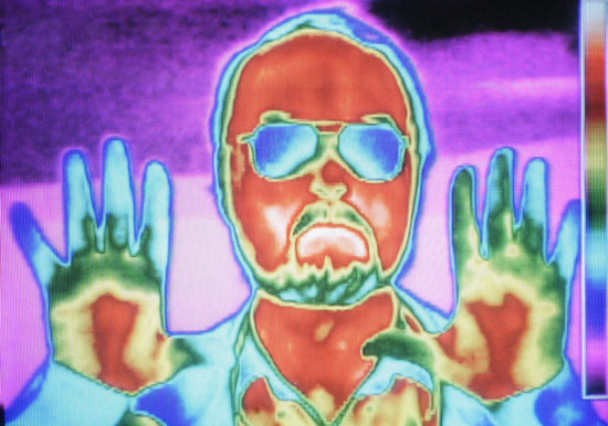 Infrared picture of person