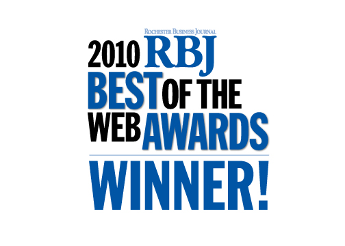 Logo for "2010 RBJ Best of the Web Awards: Winner!"