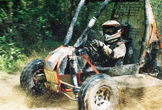 Picture of off road vehicle on track