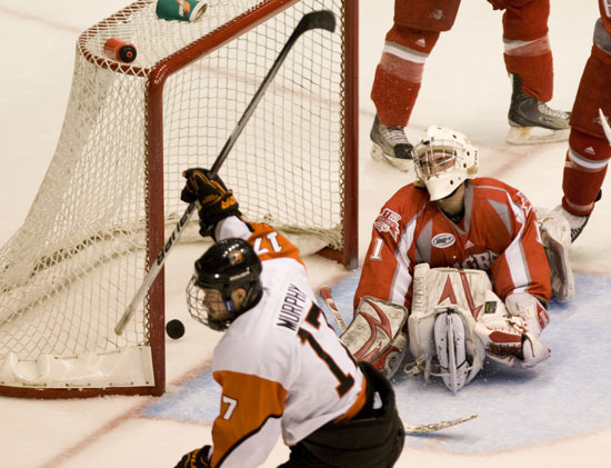 RIT Hockey player in game