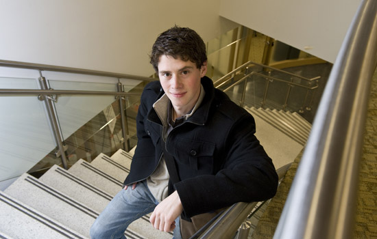 Picture of Student on stairs