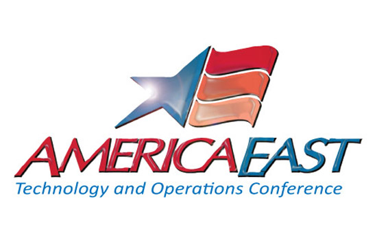 Logo for "America East technology and Operations Conference"