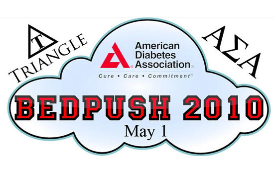 Logo for American Diabetes Association: "Bedpush 2010"