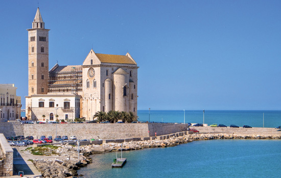 Picture of church besides harbor