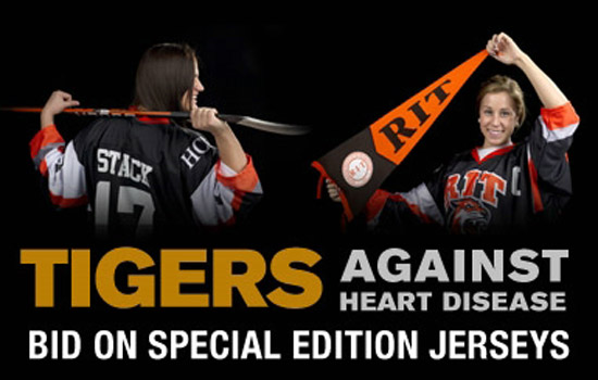 Logo for "Tigers against Heart Disease"